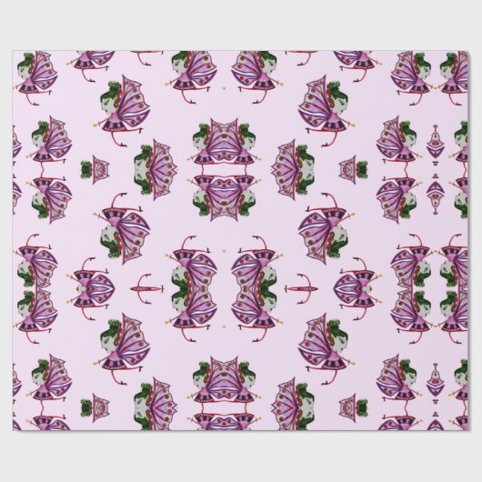プラム妖精ラッピング紙 ラッピングペーパー (フラット)