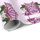 プラム妖精ラッピング紙 ラッピングペーパー (ロールコーナー)