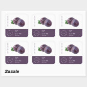 プラム小ビジネスラベル スクエアシール (シート)