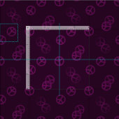 プラム平和サイン ファブリック (タイル)