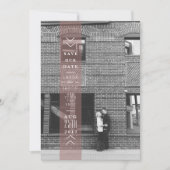 プラム日付バナーの保存 |オーバーレイ写真 セーブザデート (正面)