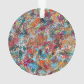 プラム熱狂するアクリルオーナメント オーナメント (裏面)