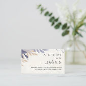 プラム秋サマーラベンダーセージブライダルシャワー エンクロージャーカード (スタンド正面)