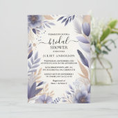プラム秋サマーラベンダーセージブライダルシャワー 招待状 (スタンド正面)