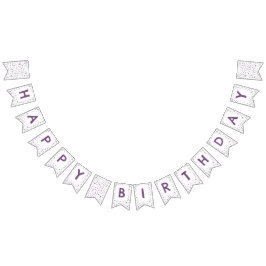 プラム紙吹雪水彩ドット文房旗 バンティングフラッグ