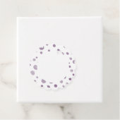 プラム紙吹雪水色ドットメッセージカード フェイバータグ (インサイチュ)