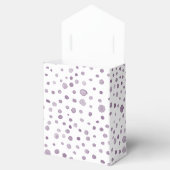 プラム紙吹雪水色ドット優先ボックス フェイバーボックス (オープン)
