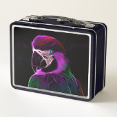 プラム素晴らしグローパロット メタルランチボックス (裏面)