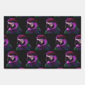 プラム素晴らしグローパロット ラッピングペーパーシート (正面2)