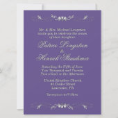 プラム結婚の 招待状 (正面)