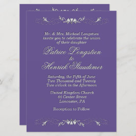 プラム結婚の 招待状