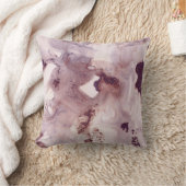 プラム赤面インクマーブルグラム#1 #wall #decor #art クッション (ブランケット)