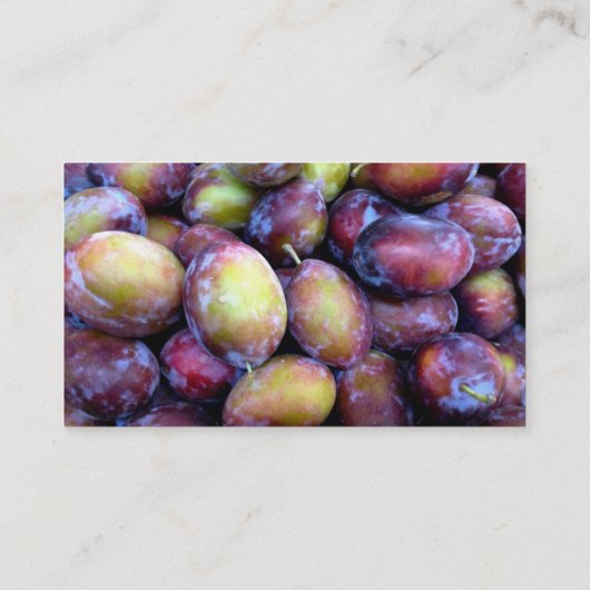 プラム農家/生産者の名刺 名刺 (裏面)