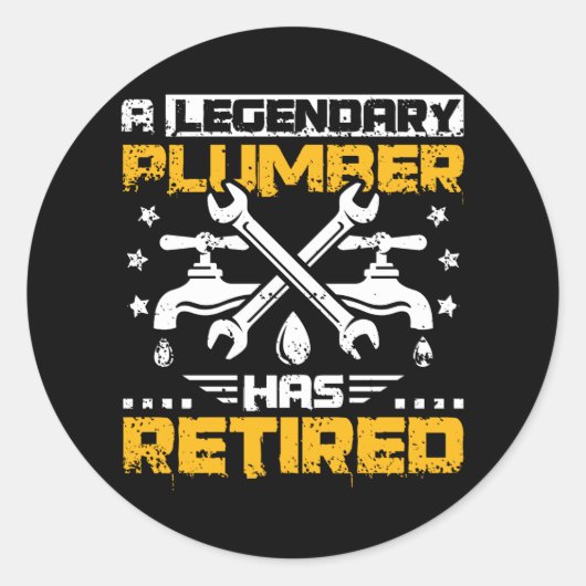 プラム退職したー ラウンドシール (正面)