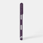 プラム開花グレース iPhone 16ケース (右側面)