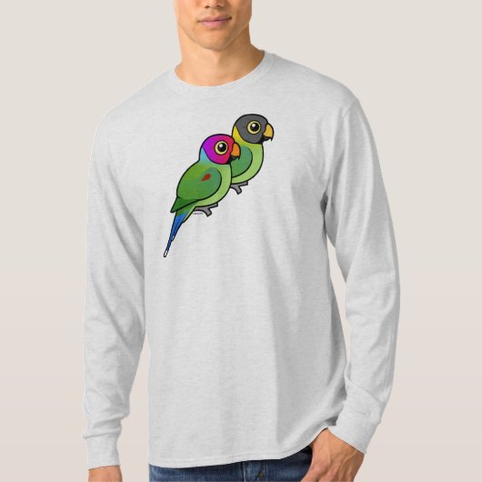 プラム頭のインコの組 Tシャツ (正面)