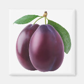プラム2個 マグネット (正面)