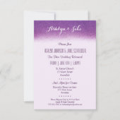 プラム3.5x5のリハ結婚ーサルとディナー招待状 招待状 (正面)