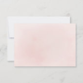 プラム&ほこりっぽいピンク素朴なボホフローラ感謝していユー サンキューカード (裏面)