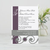 プラム·アンド·グレー 招待状 (スタンド正面)