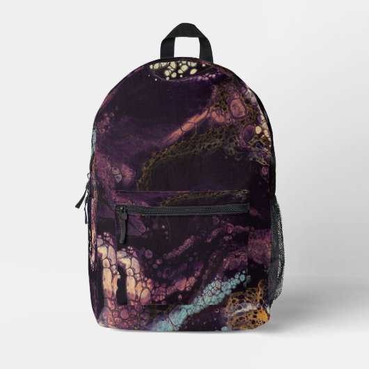 プラム・ザ・デプス プリントバックパック (正面)