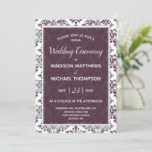 プラム・シルバー結婚・ヴァーチャルのリブ結婚ストリーム 招待状 (スタンド正面)