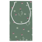 プラム&セージフェスティバルツリーズ企業のギフティング スモールペーパーバッグ (裏面)