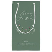 プラム&セージフェスティバルツリーズ企業のギフティング スモールペーパーバッグ (正面)