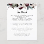 プラム・セージ・アイボリー・ピンクの花モチーフのブッジェットウェディング詳細情報 (正面)