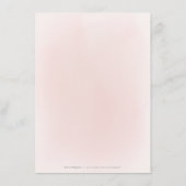 プラム＆ダスティピンクの花のボヘミアンスタイルのウェディング詳細 エンクロージャーカード (裏面)