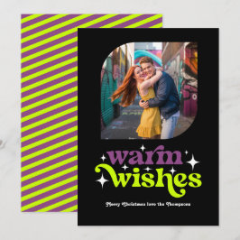 プラム＆チャートリューズ モダン レトロ クリスマス フォト