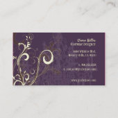 プラム&チョコレートが渦巻く 名刺 (裏面)