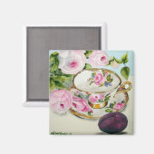 プラム&ティーマグネット マグネット (正面/裏面)