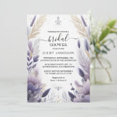  プラム フォール サマー ラベンダー セージ ブライダル シャワー 招待状 (スタンド正面)