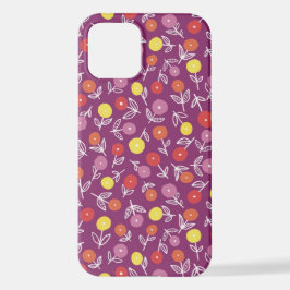 プラム フラワー ディジー iPhone カース 12ケース