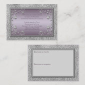 プラム&ペーター披露宴カード エンクロージャーカード (正面/裏面)