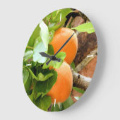 プラム ラージ壁時計 (傾斜)