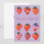 プラム 私はバリー フォンド オブ ユー バレンタイン シーズンカード (正面/裏面)