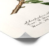 プラム(Prunus Domestica)果実水色絵画の ポスター (角)