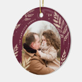 プラム | Winter Laurel写真 セラミックオーナメント (左)