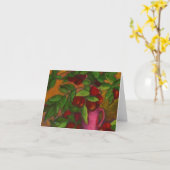 プラムNotecardの水差し カード (黄色い花)