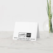 プラムNotecardの水差し カード (裏面)