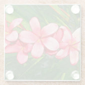 プラメリアスピンク ガラスコースター (裏面)