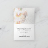 プラメリア オーキッド レイの砂浜の感謝カード サンキューカード (内部)