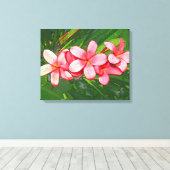 プラメリア キャンバスプリント (インサイチュ (ウッドフロア))