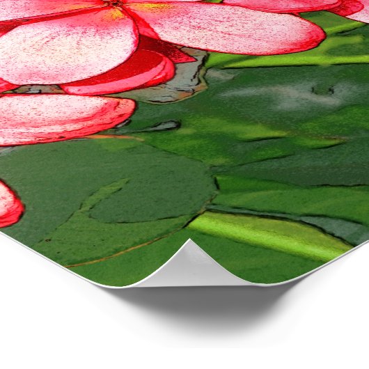 プラメリア ポスター (角)