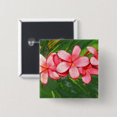 プラメリア 缶バッジ (正面&裏面)