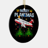 プラメリーネスマファミリー飛行機クリスマスフォーパイロット セラミックオーナメント (右)