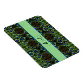 プラメ王室のージ – Luxe Peacock Feather Pattern マグネット (右側)