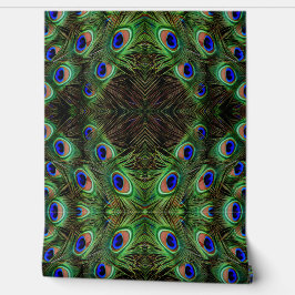 プラメ王室のージ – Luxe Peacock Feather Pattern 壁紙